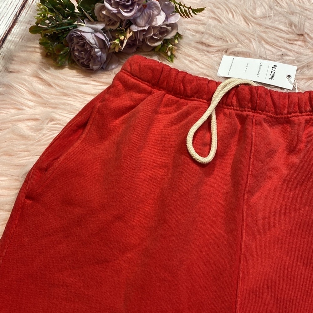 NWT RE/DONE 80’s Faded Crimson High Rise Sweatpants sz XS - Picture 3 of 11